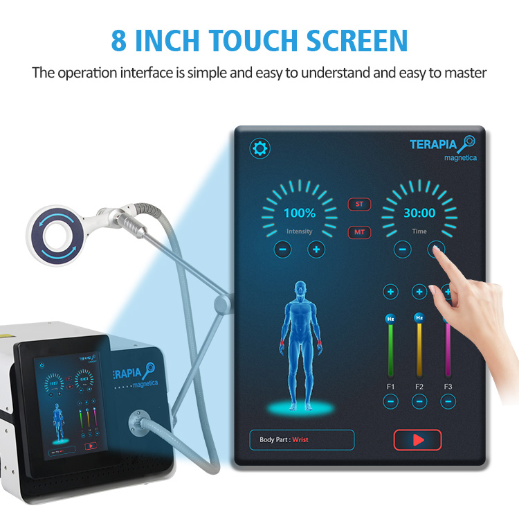 Electro magnetic pulse magneto terapia device magnetotherapy equipment physio frozen shoulder pemf pmst therapy ring machine CE
