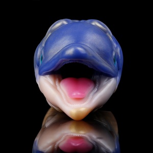 YOCY Lifelike Dolphin Mouth Oral Sex Masturbation Cup with Vacuum <b>Suction</b> <b>Pump</b> Pocket Pussy Stroker for Men Penile Stimulation - Product Image 3