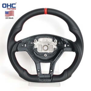 Volante in Pelle Completo per Mercedes-Benz AMG Classe A/C/CLA E SLK A45 <span class=keywords><strong>CLS</strong></span> SL E63 2013 2014 (Senza Riscaldamento e Vibrazione) - Disponibile negli USA - Product Image 1