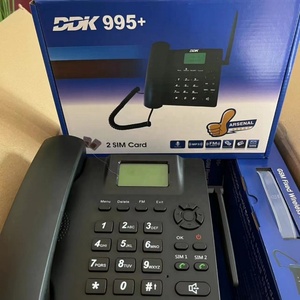 Téléphones de bureau GSM double SIM DDK 995+ – Téléphones fixes sans fil GSM avec 2 emplacements pour cartes SIM - Product Image 5