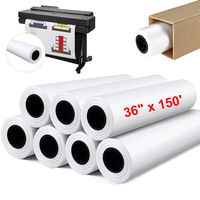 Rollo de Papel para Plotter CAD de Alta Calidad, 80 g/m², Alta Blancura, 914 mm x 50 m, para Dibujo de Ingeniería, Directo de Fábrica