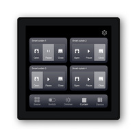 Interrupteur intelligent Android ZigBee 3.0 à écran complet de 4 pouces, 1/2/3/4 voies, contrôle par application, assistant vocal, gradation pour groupe de rideaux intelligents