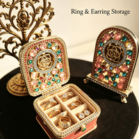 Boîte à Bijoux Vintage en Alliage de Zinc Émaillé en Forme d'Animal Personnalisée, Mini Boîte à Trinkets Européenne pour Souvenir et Cadeau de Collection