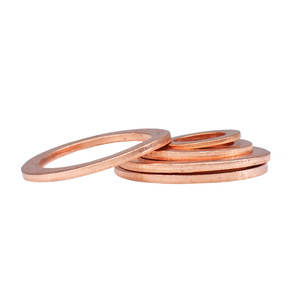 Manufacturer Custom Washer M6M8M10 Purple <strong>Copper</strong> Sealing Ring, Marine Flat <strong>Gasket</strong>, Red <strong>Copper</strong> Oil Blocking <strong>Gasket</strong> - Product Image 2