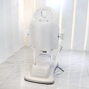 Yimmi Trắng Cao Cấp Đồ Nội Thất Massage 4 Động Cơ Có Thể Điều Chỉnh Điện Mặt Ghế Đồ Nội Thất PVC Chất Liệu Mềm Vẻ Đẹp Salon Giường - Product Image 4