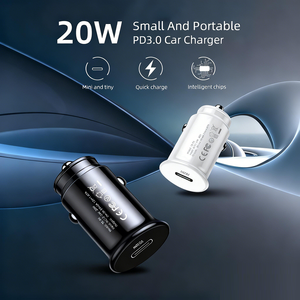 PD Type C Car <strong>Socket</strong> - Mini 20W Fast <strong>Charging</strong> USB-C PD Car Charger, 12-24V Wide Voltage, Compatible with Android Auto - Product Image 2