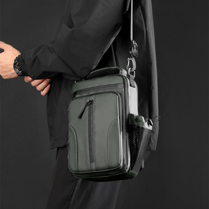 Túi đeo chéo nam có cổng sạc USB, ba lô đeo vai đơn chống nước, túi đeo chéo nhiều ngăn dung tích lớn - Product Image 5