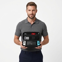Étui de transport rigide en EVA imperméable pour console Nintendo avec 20 emplacements pour jeux, pochette portable et adaptateur