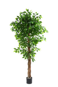 Fabrika Çıkışı Ucuz 120CM 4FT Yapay Yeşil Bitki <span class=keywords><strong>Bonsai</strong></span> İpek Yapraklı Saksılı İç Mekan Doğal Görünümlü Yapay <span class=keywords><strong>Ficus</strong></span> Ağacı İç Dekorasyon İçin - Product Image 3