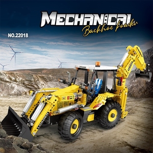 MOC Tech Remote Control Excavator Block Set 6 Channel Construction Vehicle Educational STEM Electronic <b>Toy</b> for DIY Assembly Fun - Product Image 2