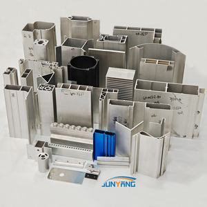 Pabrik JunYang <span class=keywords><strong>Alu</strong></span> OEM 6061 <span class=keywords><strong>6063</strong></span> semprotan bubuk Anodized CNC profil aluminium berbagai bentuk pemotongan profil aluminium ekstrusi - Product Image 5