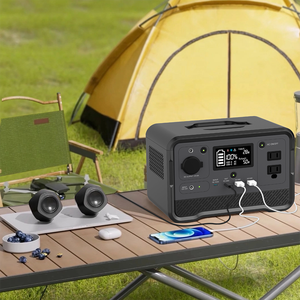 เครื่องกำเนิดไฟฟ้าพลังงานแสงอาทิตย์แบบพกพา 350W พร้อมไฟฉาย สำหรับตั้งแคมป์กลางแจ้ง แบตเตอรี่ LiFePO4 คลื่นไซน์บริสุทธิ์ ขายส่ง - Product Image 5