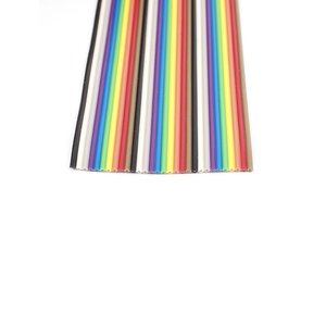 Cable plano de cobre Uxcell IDC de 30 pines, 1,27 mm, 10 pies, conector FFC FPC de color arcoíris - Product Image 2