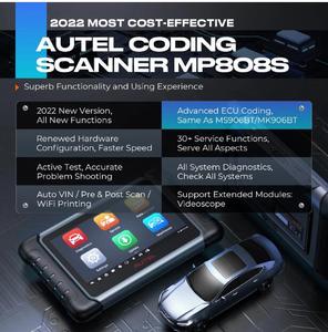 2 ans de mise à jour Autel MaxiPRO MP808S Outils de diagnostic Scanner bidirectionnel OBD2 codage ecu Test actif 30 + Service upgrade MP808 - Product Image 6
