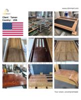 Kit de quincaillerie pour porte de grange en bois CBMmart avec système de rail pour porte pliante, design moderne