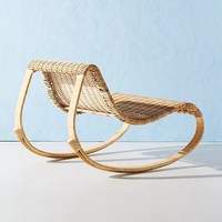 Fauteuil à bascule en rotin au design unique, fauteuils relaxants en rotin minimalistes en provenance du Vietnam