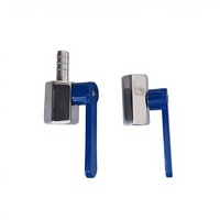 Mini-vanne à boisseau sphérique en acier inoxydable SS304/316 PN63 1000WOG, filetage mâle/femelle NPT/BSPT/G, raccord cannelé, avec écrou, tailles 1/8'', 1/4'', 3/8'', 3/4'', 1/2'', 1'', pour applications industrielles.