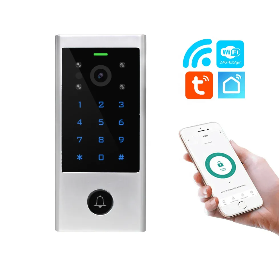 Tuya App Fernsteuerung Video Tür Telefon Multi Apartment Smart WiFi Video Intercom Zugangs kontroll system
