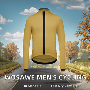 Maillot de Ciclismo de Manga Larga para Hombre, Transpirable, de Secado Rápido, Ajustado, 100% Poliéster, con Serigrafía - Product Image 2