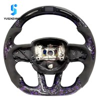 Volant sport en cuir et fibre de carbone forgé sur mesure avec LED pour Dodge Charger Scat Pack Rt Challenger Durango Hellcat SRT8
