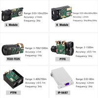 Capteur de distance laser LDJ Capteur de distance longue portée de 200m avec port de communication Bluetooth Module de mesure laser