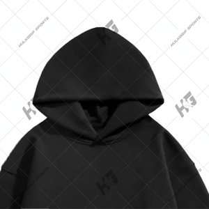 Sweat à capuche décontracté unisexe en molleton 100 % coton, coupe classique, broderie 3D, poche kangourou, cordon de serrage, doublé, hiver - Product Image 1