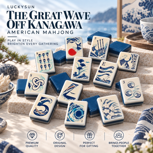 ชุดไพ่นกกระจอกอเมริกัน 160 ชิ้น Chic Luxury Travel วัสดุอะคริลิก 4 ชั้น พร้อมตัวอักษรสลัก  รักษ์โลก พกพาสะดวก กล่องของขวัญ สำหรับความบันเทิง - Product Image 1