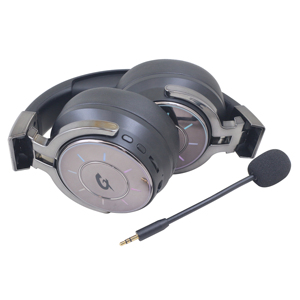 2025 OEM nhà máy sản phẩm mới chất lượng cao 2.4G + BT + 7.1 chơi game tai nghe với RGB ánh sáng hỗ trợ biểu tượng tùy chỉnh - Product Image 5