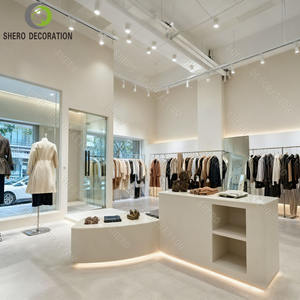 Design d'intérieur élégant pour boutiques de vêtements pour femmes, présentoirs à vêtements, étagères de présentation de vêtements, mobilier de magasin de vêtements sur mesure - Product Image 1