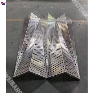 Panneaux de façade métalliques décoratifs en aluminium perforé sur mesure pour hôtel moderne, vente chaude, extérieur, découpe au laser - Product Image 2