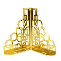 Zeitgenössische Gold Metall Dreieck Schlafs ofa Beine mit weißem Gummi für Wohnzimmer Esszimmer Küche Hotel möbel