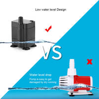 Pompe submersible USB basse tension, mini pompe à eau DC à aspiration par le bas pour aquarium, conception silencieuse, pompe de filtration et de drainage de l'eau