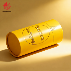 Baoren กล่องกระดาษบรรจุเยื่อบุกำมะหยี่สีเหลืองกล่องกระดาษบรรจุภัณฑ์เค้กช็อคโกแลตสำหรับเด็กหลอดกระดาษแบนสำหรับใส่อาหาร - Product Image 4