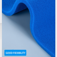 Feuille d'éponge en mousse de silicone à cellules ouvertes à prix compétitif bleu clair feuilles de caoutchouc de table en fer à vapeur souple et résistant aux hautes températures