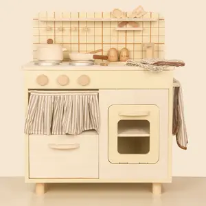 Juego de cocina real para niños, lavadora de juguete de madera