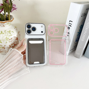 Funda transparente para iPhone X, XR, XS Max, 11, 12, 13 con tarjetero, funda tipo cartera para iPhone 17 Pro con cubierta para la cámara - Product Image 2