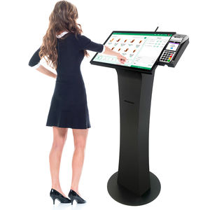 Fabricante de Kioscos, Monitor Curvo de 32'', Pantalla Táctil IP65, Monitor de Kiosco con Impresión de Vales, Sistema de Pedidos Automatizados para Restaurantes de Comida Rápida - Product Image 1
