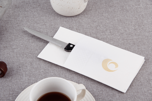 Serbet sekali pakai putih 3 lapis ramah lingkungan dari bubur kayu, 8 lipatan, dengan kemasan untuk restoran, pernikahan, dan katering - Product Image 5