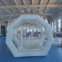 Maison de bulles gonflable de qualité commerciale personnalisable, tente de bulles gonflable scellée à l'air avec souffleur d'air