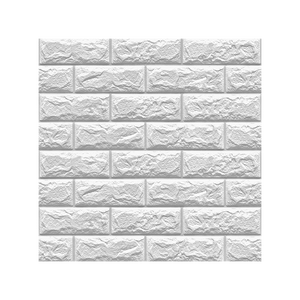 <span class=keywords><strong>Papier</strong></span> <span class=keywords><strong>peint</strong></span> en mousse 3D à <span class=keywords><strong>rayures</strong></span> <span class=keywords><strong>larges</strong></span> industrielles géométriques nordiques pour fond de TV de salon de chambre à coucher - Product Image 1