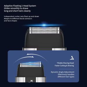 Rasoirs à lames professionnelles Kemei T402 pour hommes, <span class=keywords><strong>rasoir</strong></span> électrique étanche à mouvement alternatif, <span class=keywords><strong>rasoir</strong></span> pour crâne <span class=keywords><strong>chauve</strong></span>, protection UV, 3 vitesses - Product Image 4