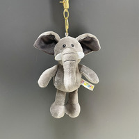 Porte-clés en peluche en forme de sac à dos de voiture avec animaux de la forêt de dessin animé, pendentif en coton, petit cadeau préféré