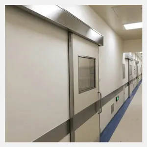 powder coated steel sliding door for clean room & hospital,steel swing door manufacture