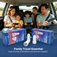 Chargeur de voiture USB haute fréquence conventionnel, chargeur rapide pour téléphone, populaire et très vendu au quotidien
