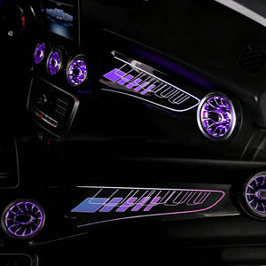 Éclairage LED intérieur 64 couleurs SJC Auto pour <span class=keywords><strong>Mercedes</strong></span>-Benz CLA/GLA/A/B-Class W156/W117/W246/W176 2013-2019  LHD/RHD Kit Symphonie - Product Image 4