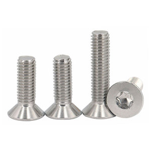 สกรูหัวแบน Torx สีดำ ขายดี ผลิตจากเหล็กกล้าไร้สนิม 304 เหล็กกล้าคาร์บอน และทองเหลือง ชุบสังกะสีดำ ขนาด M3 M4 - Product Image 4