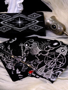 Arrival Tarotkarten, 78-teiliges Tarotkarten-Set aus schwarzem Kernpapier Weite Star Ling Carlo Karten - Product Image 4