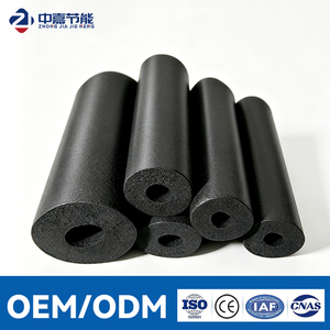 Closed Cell Rubber Foam Insulation Tube for Air Conditioner HVAC System B1 <b>Fireproof</b> Waterproof Thermal Insulation Pipe - Product Image 1