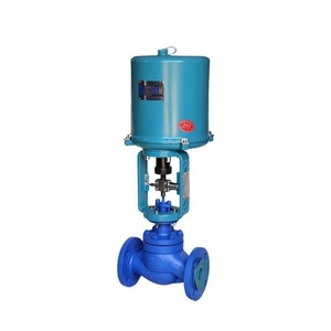 Vanne de régulation électrique à manchon SZSPSK ZDLP-25C DN15 en acier au carbone WCB, vanne de contrôle de chaudière à joint rigide - Product Image 2