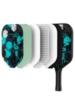 Raquette de Pickleball en Fibre de Verre et Carbone 16mm pour Débutants, Vente Directe Usine, Motif Hexagonal 40cm, pour Enfants et Adultes, Lot de 2